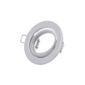Aro Downlight Circular Inclinable "Vepa" Acero 90Mm - Blanco