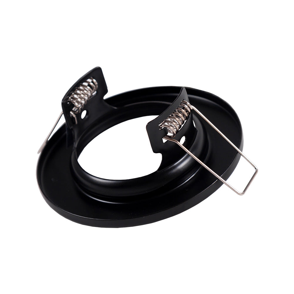 Anillo Downlight Circular "Sara" Acero 81mm - Negro