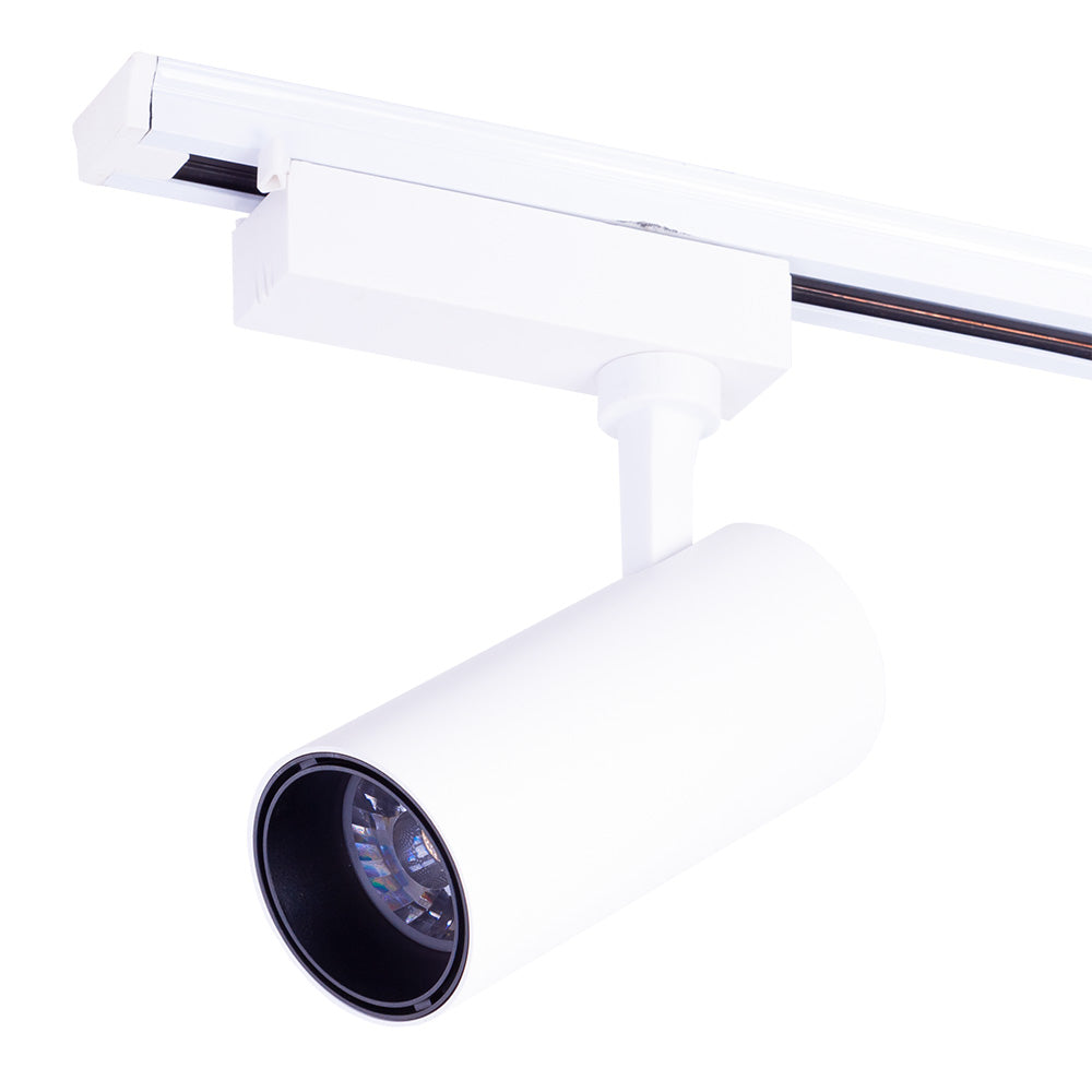 LED-Schienenstrahler 30W 3000Lm CRI85 4200ºK Lumiastra Einphasig 40.000H [LUM-ATB095030-WW]