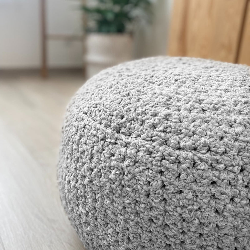 Boucle Knitted Pouffes | More Colors