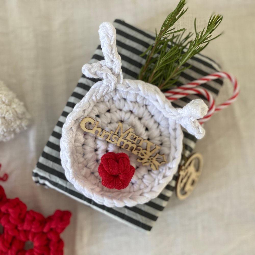 Rudolph Reindeer Christmas Ornaments Set of 4