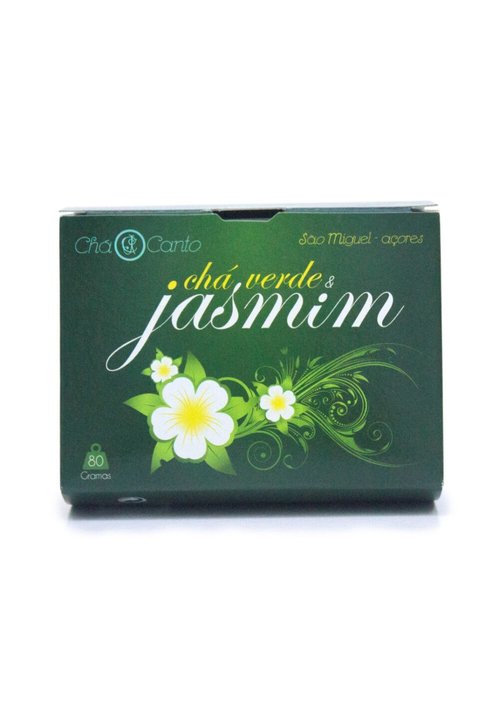 80g Azoren Chá Canto Grüner Tee mit Jasmin – Lose Blatt – Feine & Blumige Infusion