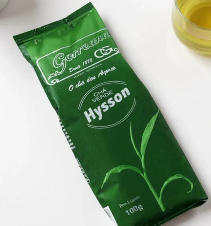 100g Premium Organic Green Tea, Azores Gorreana Hysson Loose Leaf - Authentic