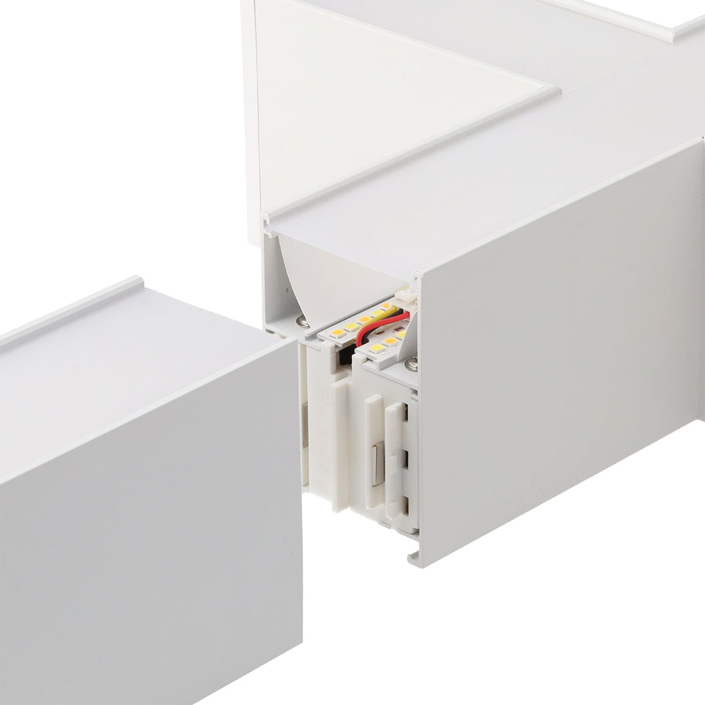 Conector "+" para luminária linear de 15W, 100LM/W, CCT e sem cintilação