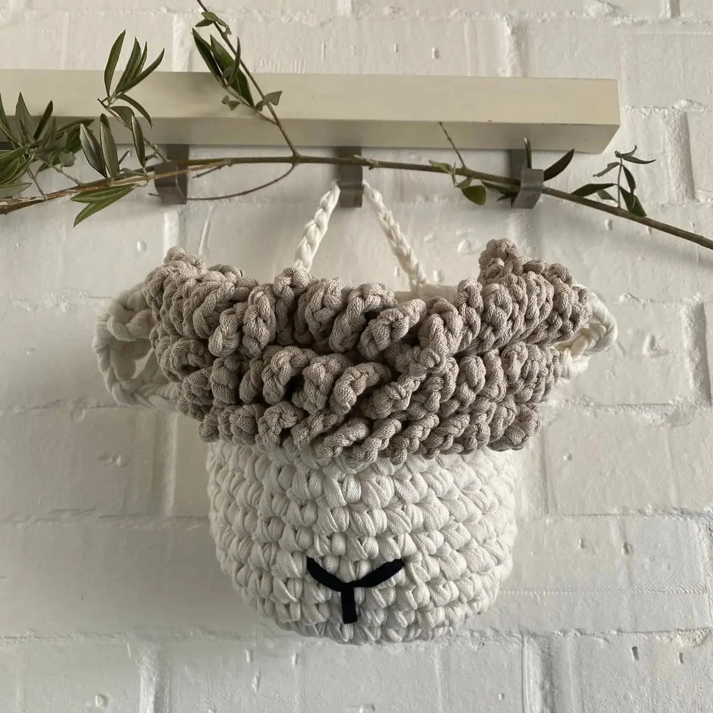 Sheep Crochet Storage Baskets