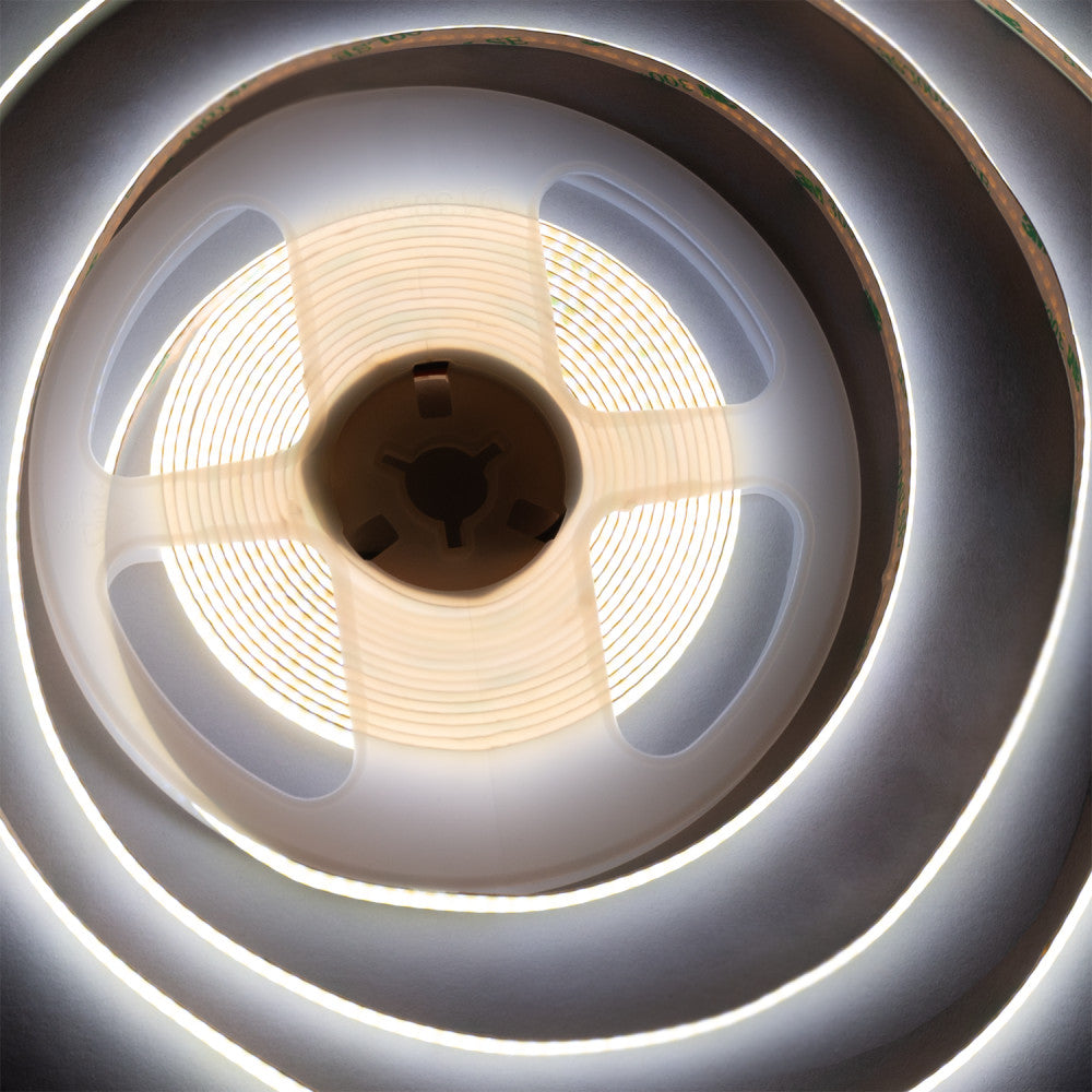 LED COB Streifen 5M 12W/M 960Lm/M 4000ºK IP20 24VDC [SKY-FSLCOB-320L-8mm-W]