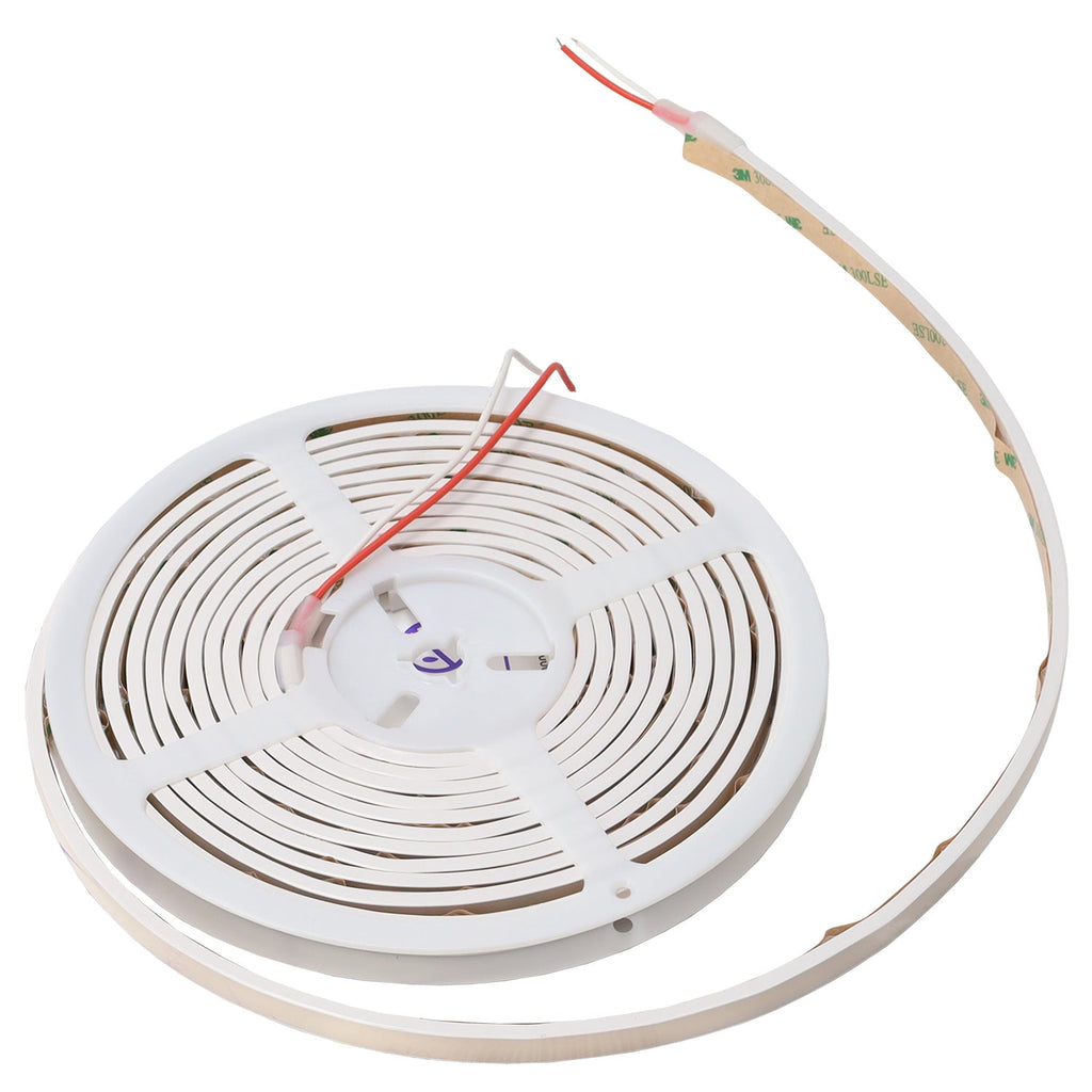 Tira LED flexible, cortable, 12W/m, 24VDC, COB, 528 LED/m, 1400Lm/m, IP65, 6000K, 5 metros