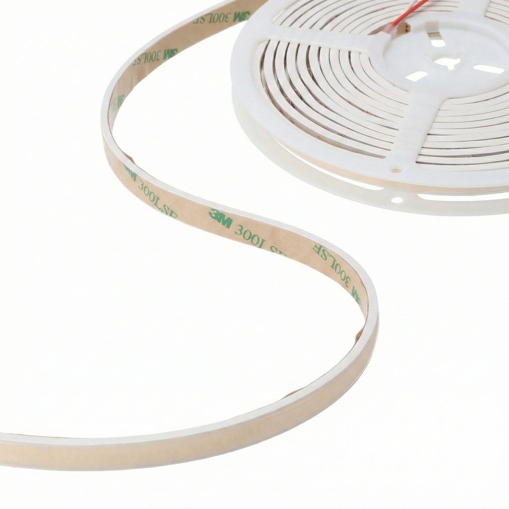 Tira LED flexible, cortable, 12W/m, 24VDC, COB, 528 LED/m, 1400Lm/m, IP65, 6000K, 5 metros