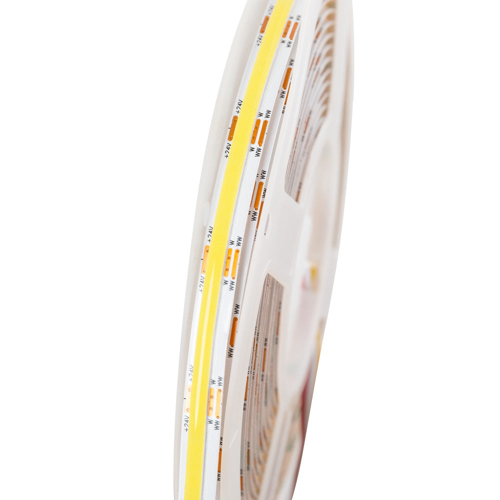 Fita de LED COB 5M 16W/M 1520Lm/M CCT (Cúpula de Luz Regulável) IP20 24VDC [SKY-FSLCOB-SS560L-8mm-CCT]