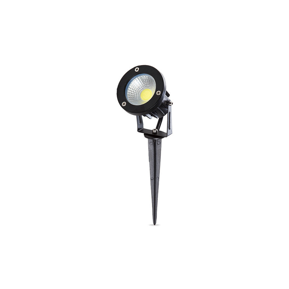 6er-Pack LED-Gartenstrahler 9W 758Lm 2700ºK Spike 50.000H [SL-CPDC09-9W-WW-PK6]