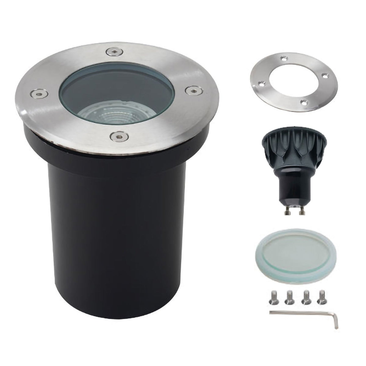 Einbaustrahler GU10 5W 3000K (inklusive) 60º IP65 für den Garten