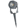 LED-Gartenstrahler 10W IP65 2700K mit Erdspieß, grau