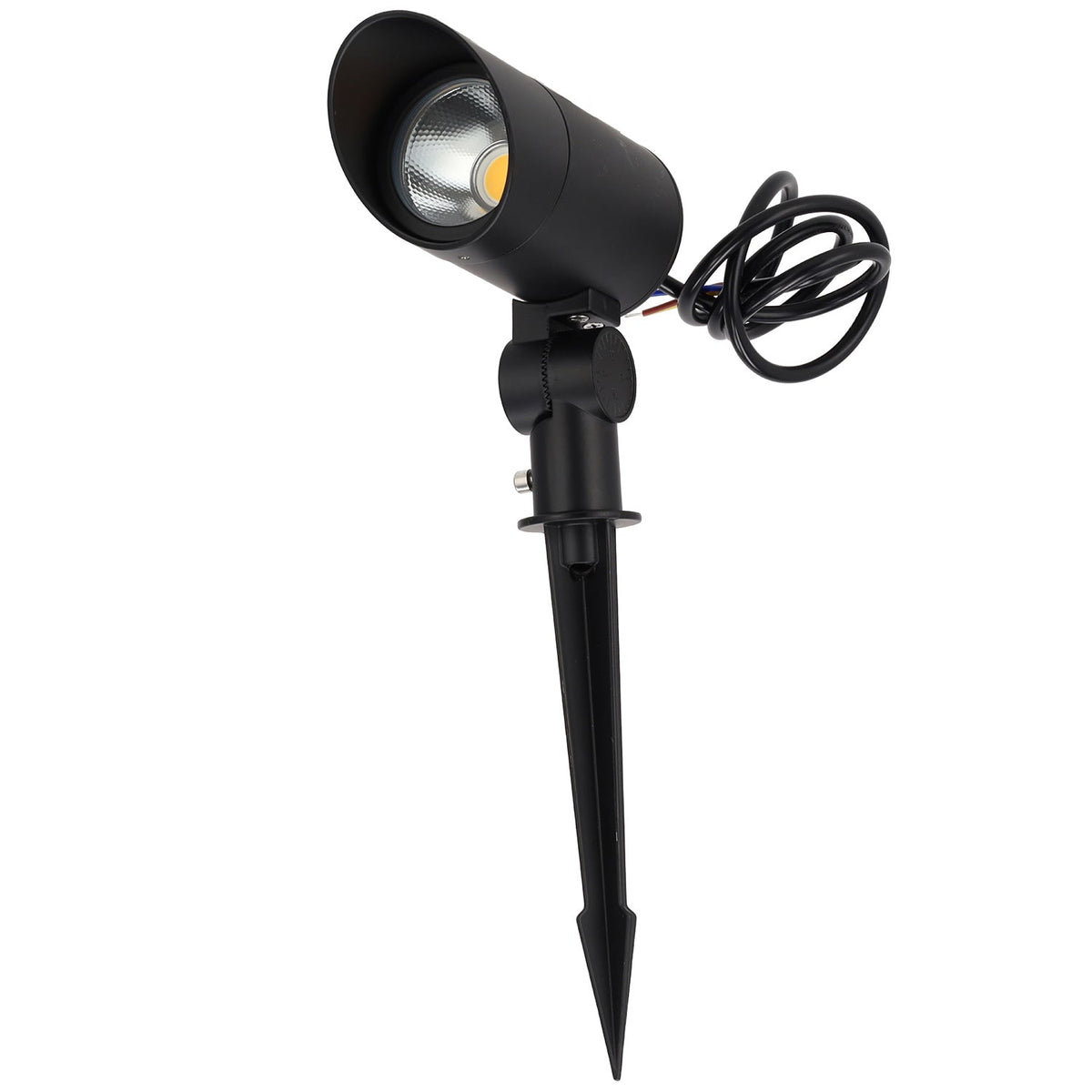 LED-Strahler mit Erdspieß 18W 60º IP65 3000K Schwarz