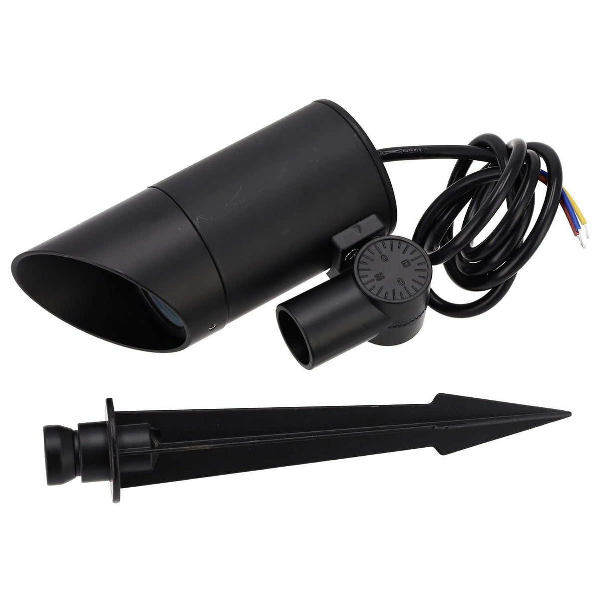LED-Strahler mit Erdspieß 18W 60º IP65 3000K Schwarz