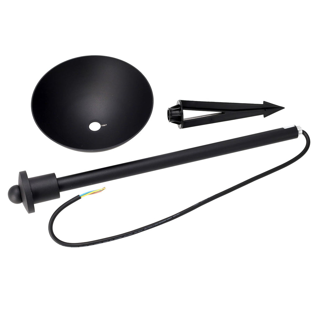 Foco LED exterior "Sarh" 70cm 7W 220VAC 3000ºK Negro