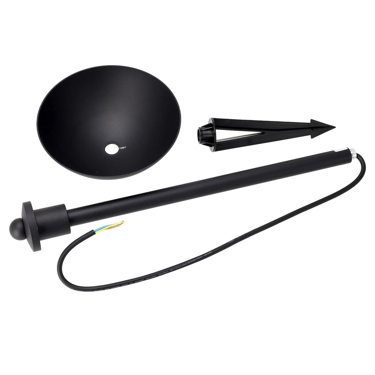 Foco LED exterior "Sarh" 70cm 7W 220VAC 3000ºK Negro
