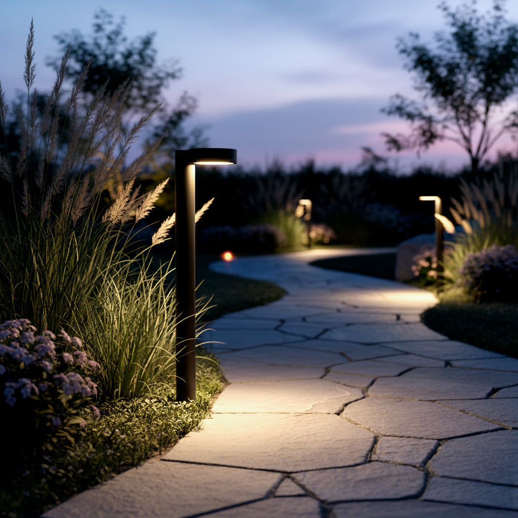 Baliza LED exterior "Fenglu" 60cm 10W 220VAC 3000ºK Negro