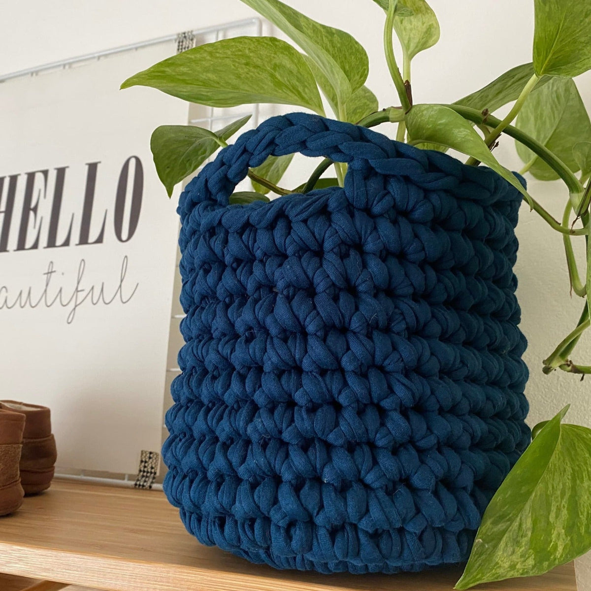 Small Decorative Baskets - Navy