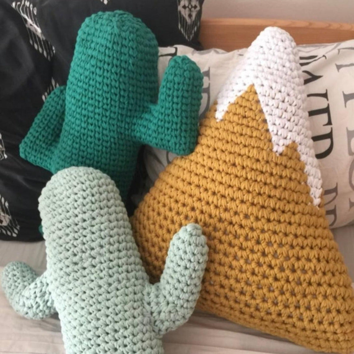 Snowy Mountain Pillow, Kids Room Decor