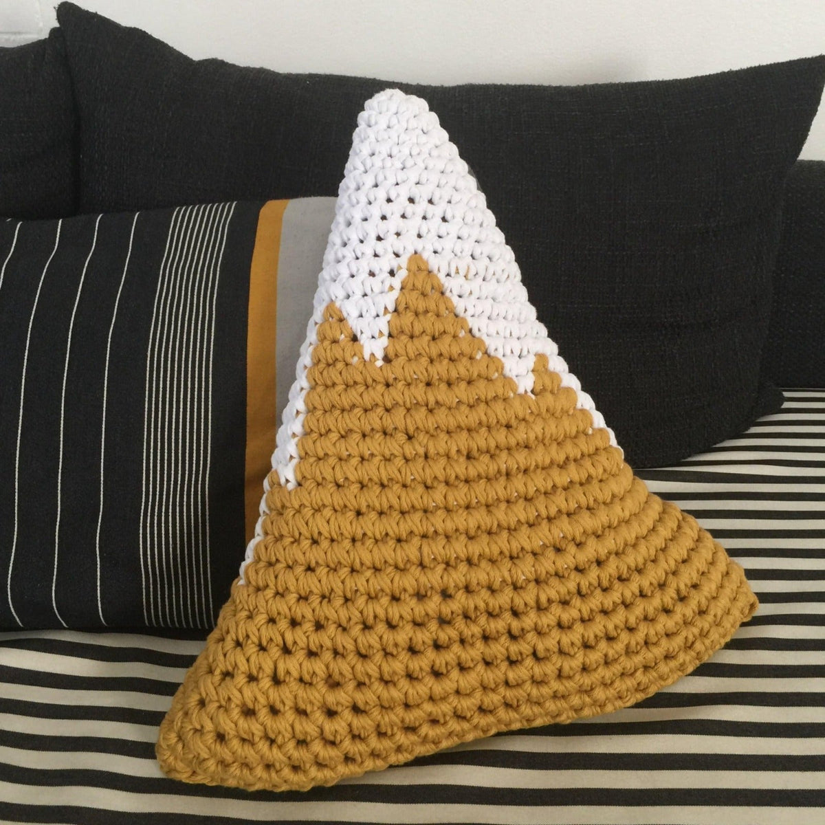 Snowy Mountain Pillow, Kids Room Decor