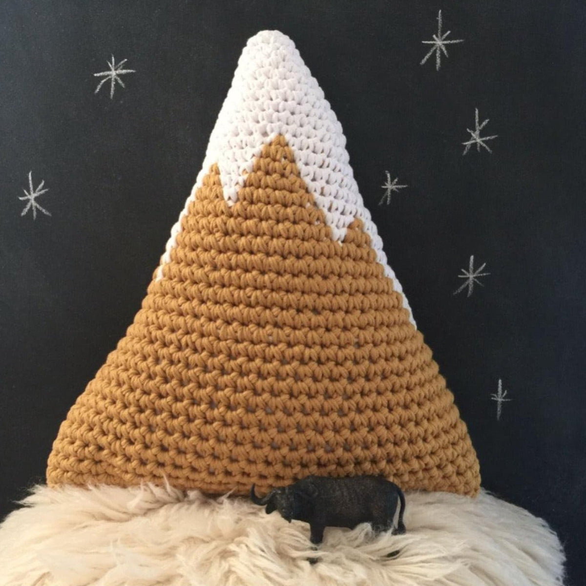 Snowy Mountain Pillow, Kids Room Decor