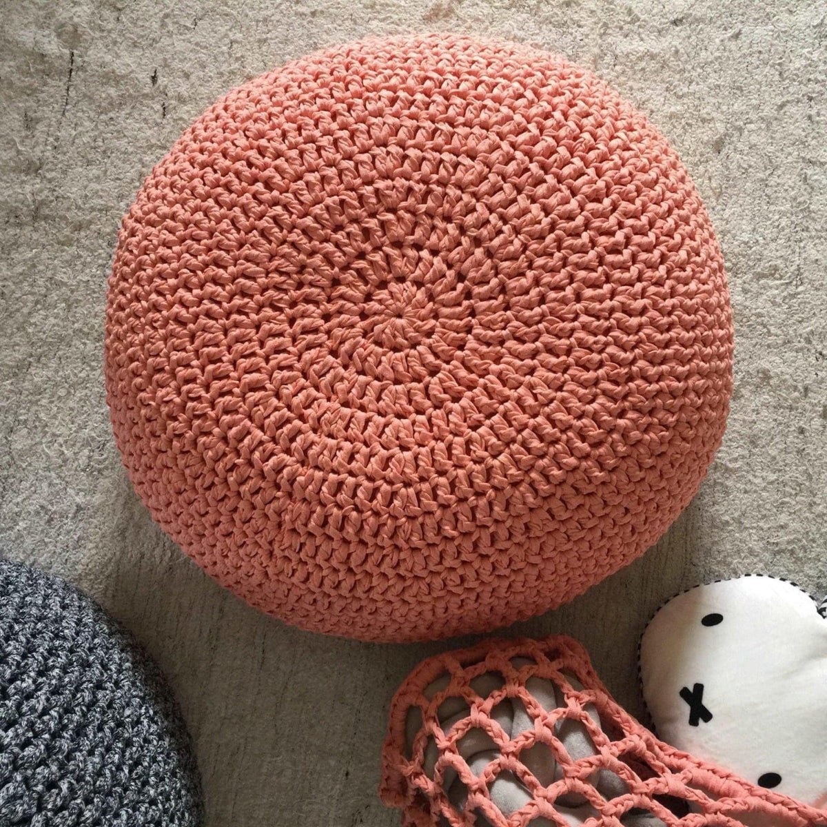 Soft Cotton Crochet Seating Pad | Kids Room Decor
