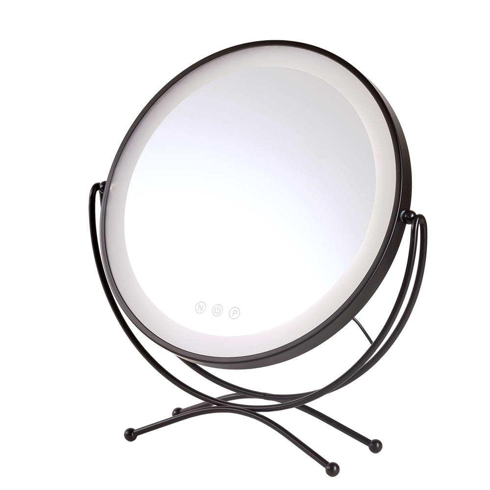 LED-Kosmetikspiegel beleuchtet 4200K 48X43Cm Schwarz 40.000H [Sun-Krs-430A-B]