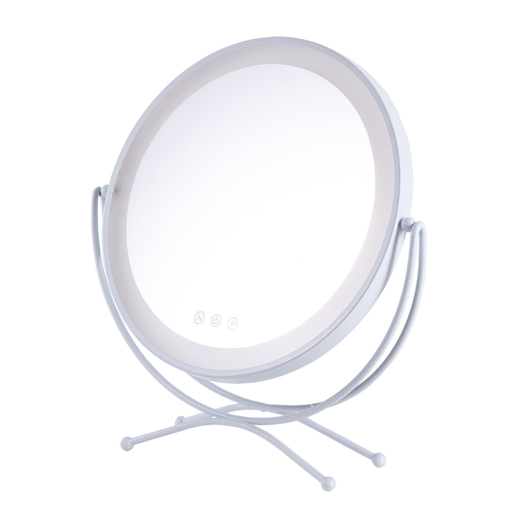 LED Make-up-Spiegel 4200K 48x43cm Weiß 40.000h [Sun-Krs-430A-W]
