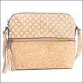 Tassel Zip Pocket Women's Natural Cork Crossbody Bag BAG-2218