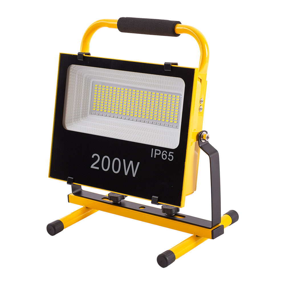 Solar-LED-Strahler 200W 6500K Panel: 6V/12W Batterie: 7.2V/18000MaH Fernbedienung [WR-KFL-E-200W]