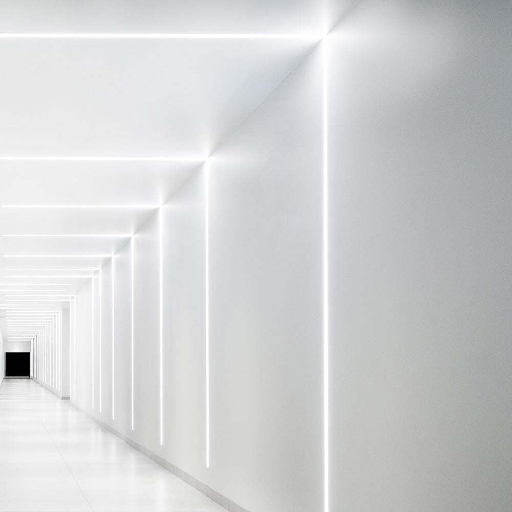 Perfil de Alumínio Para Recesso Escayola/Pladur Tira LED Led 9Mm - 1M