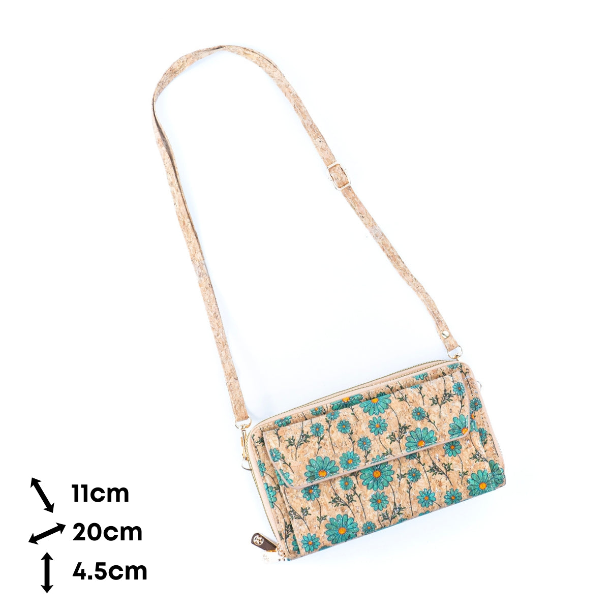 Bolso de corcho horizontal para móvil de mujer BAG-2347