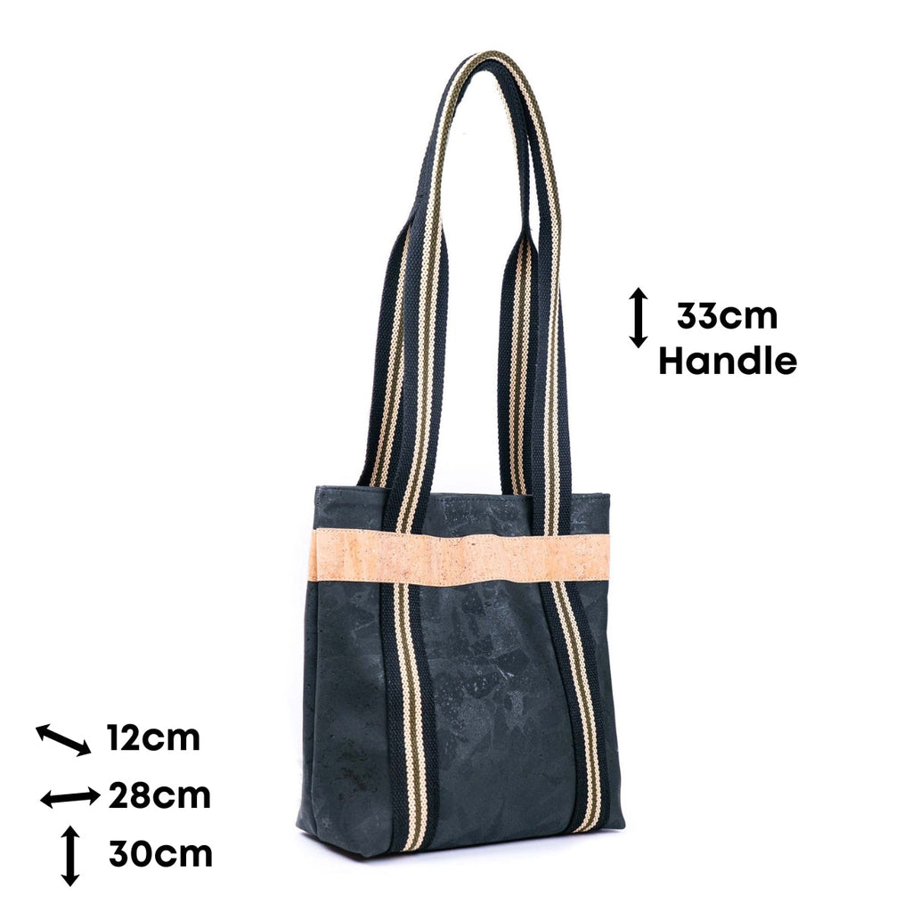 Women’s Cork & Webbing Shoulder Tote Bag BAGP-297