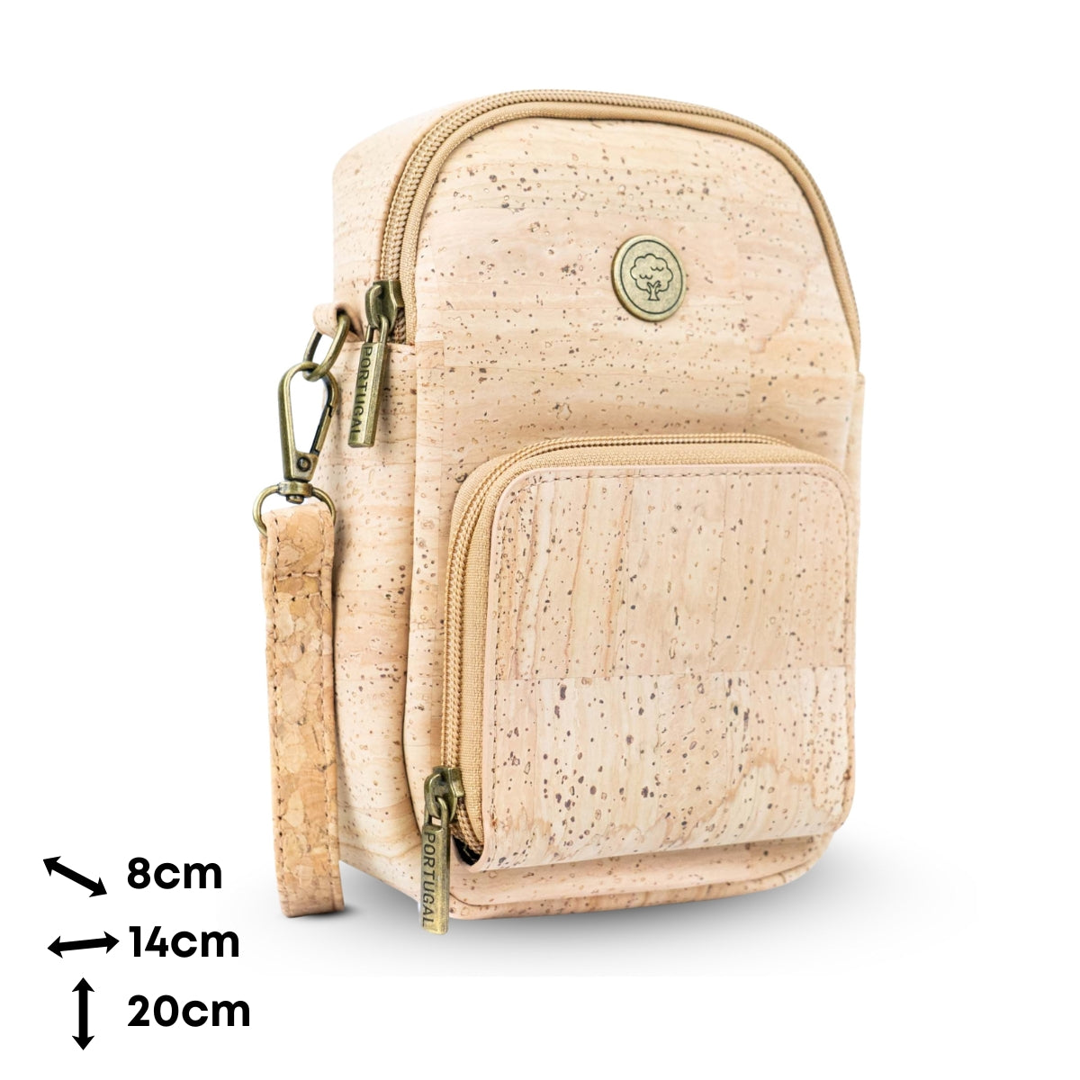 Cork Crossbody Bag with Front Pocket BAG-2362