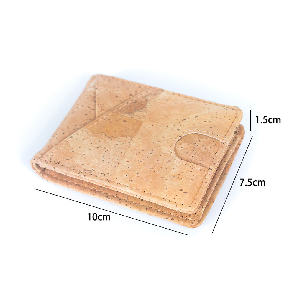 Cork Wallet Minimalist with Money Clip RFID Blocking Bifold  BAG-2276
